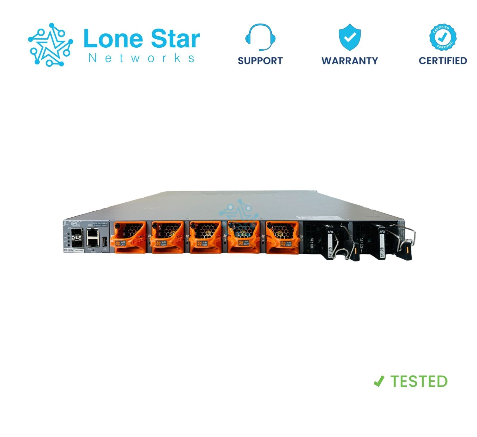 Коммутатор Juniper QFX5100 48×10/25G + 6×40G для ЦОД (leaf) — фото 2