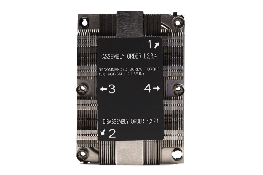 Радиатор Supermicro 1U Passive CPU Heat Sink Socket LGA3647-0 (SNK-P0067PSMB) — фото 2