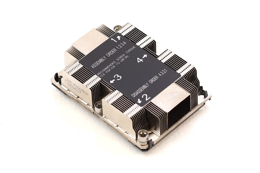 Радиатор Supermicro 1U Passive CPU Heat Sink Socket LGA3647-0 (SNK-P0067PSM) — фото 1