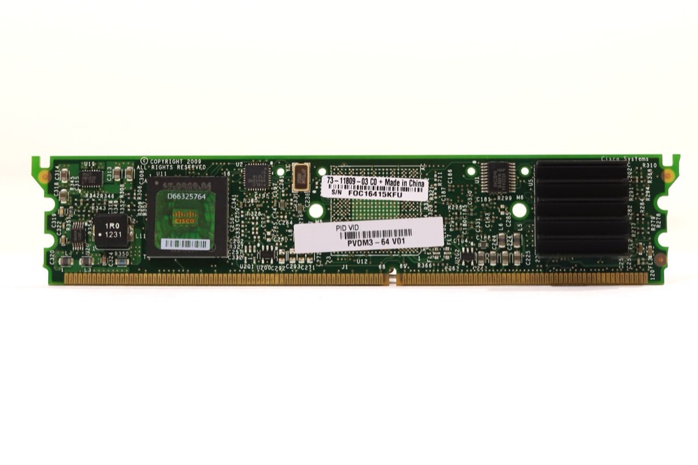 Операторское оборудование Cisco PVDM4-64 64-channel High-Density Voice DSP Module T1/E1 — фото 1