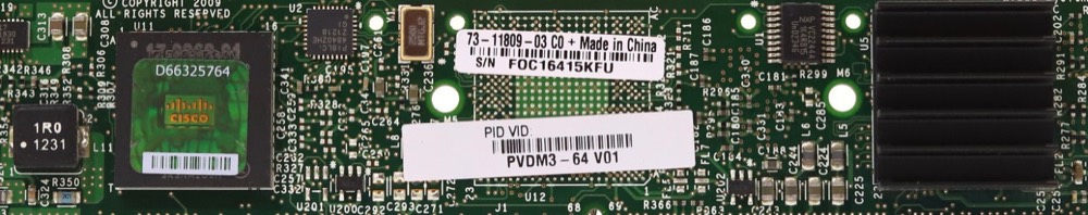 Операторское оборудование Cisco PVDM4-64 64-channel High-Density Voice DSP Module T1/E1 — фото 2