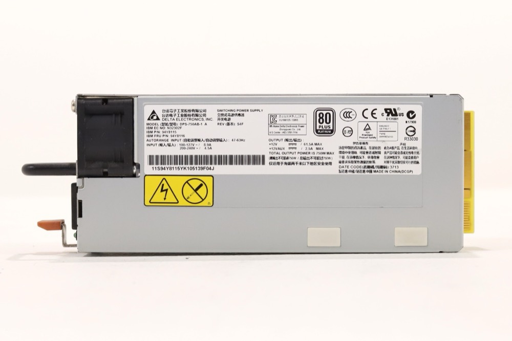 Компонент 94Y8116 94Y8115 IBM 750W AC Delta System X3650 M4 94Y8079 94Y8078 DPS-750AB-1 A — фото 2
