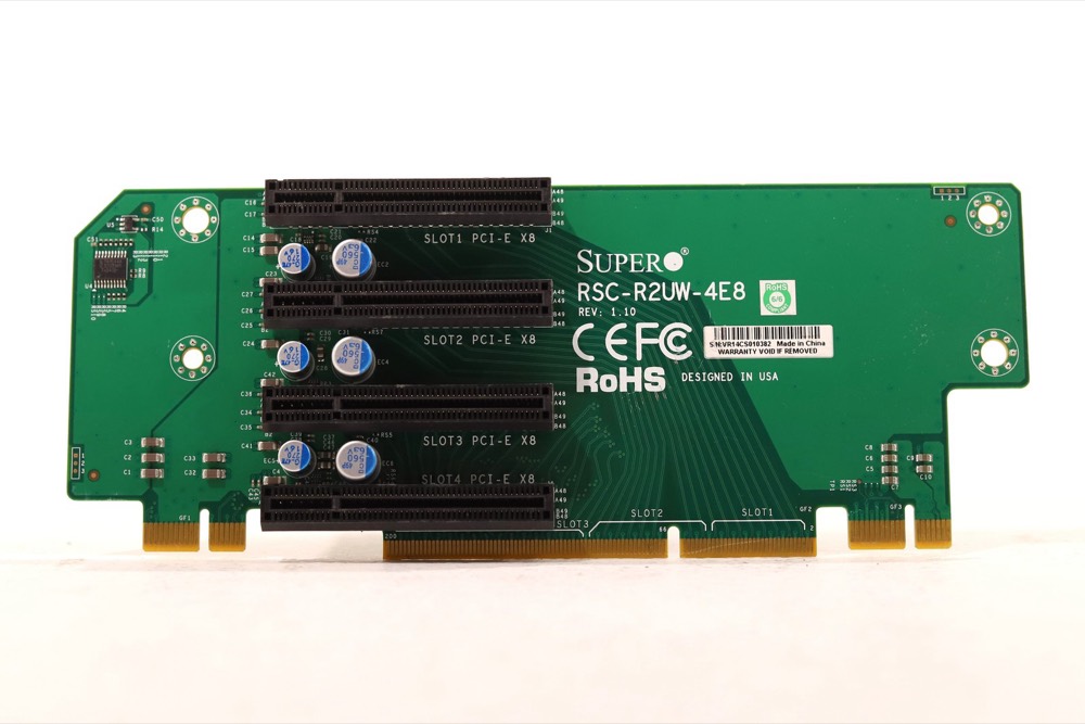 Плата расширения *NEW* LATEST REVISION* Supermicro RSC-R2UW-4E8 Riser Card — фото 1