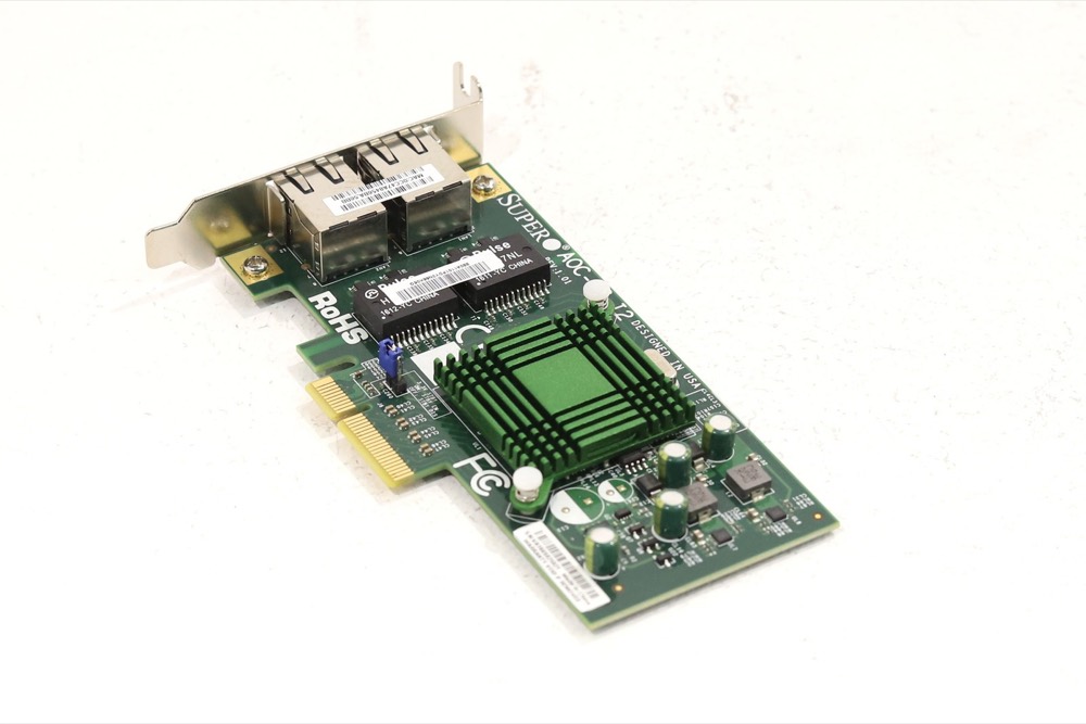 Плата расширения Low Profile Bracket For SuperMicro AOC-SG-I2 — фото 1