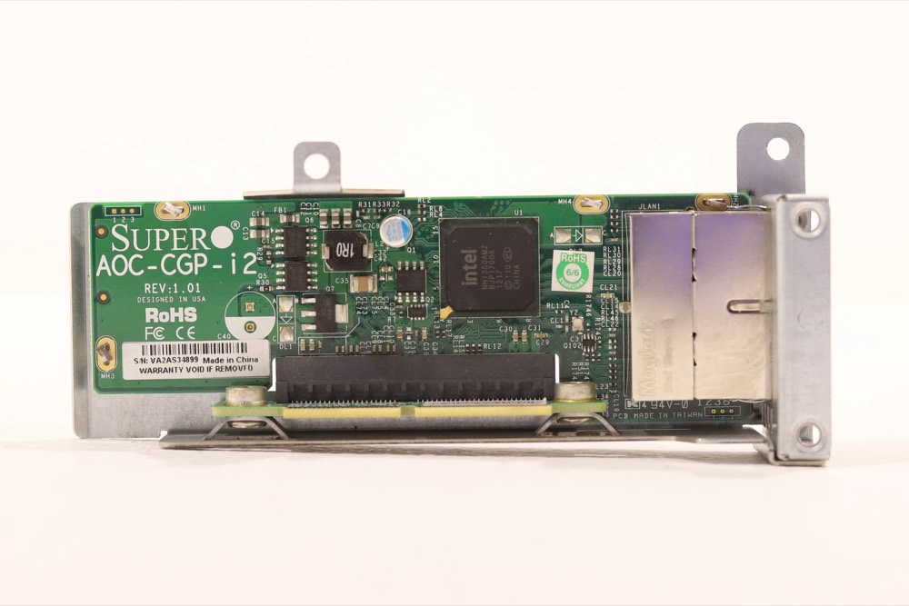 Плата расширения Supermicro AOC-CGP-I2 MicroLP 2x GbE на Intel i350 — фото 2