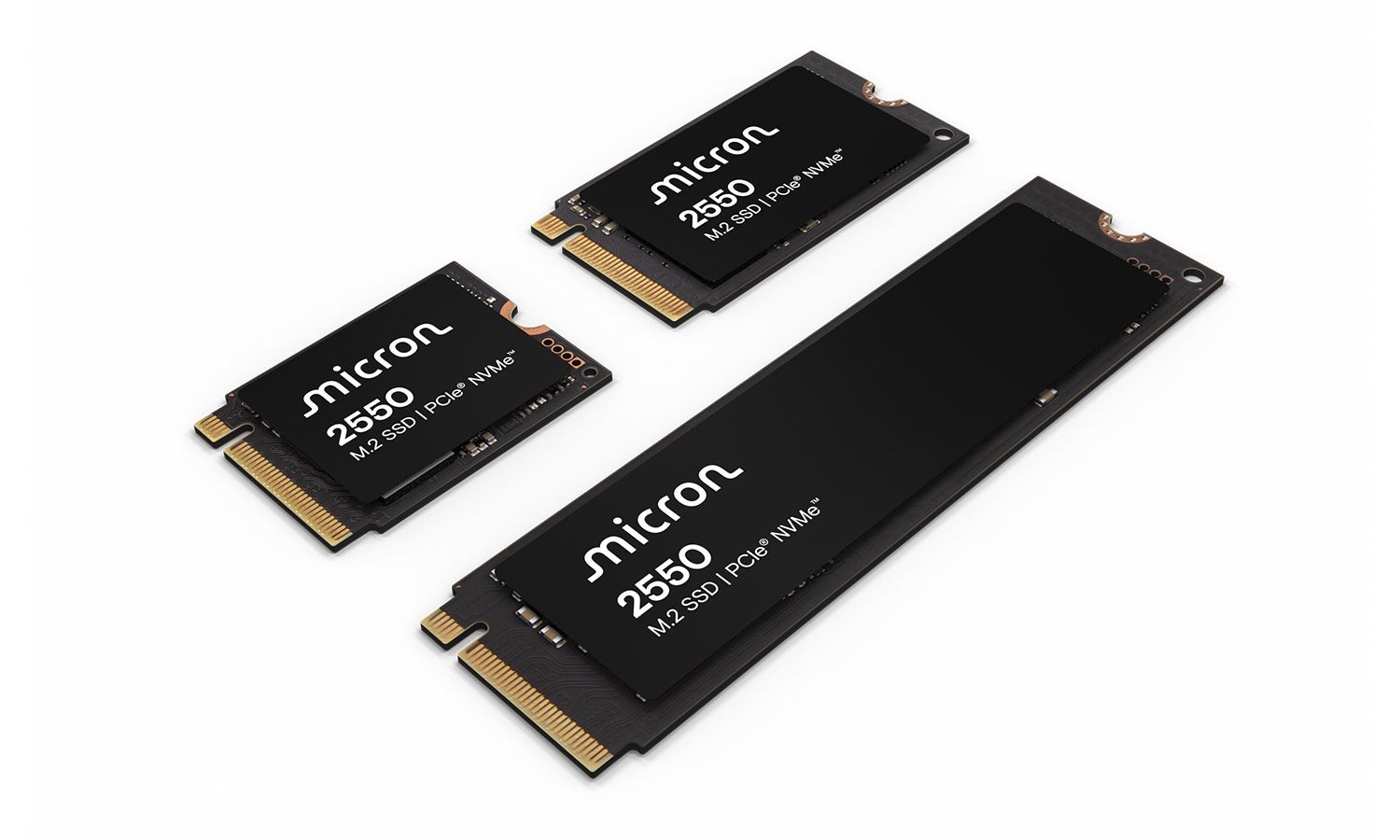 SSD Micron 2TB 2550 NVMe M.2 (клиентский накопитель, MTFDKBK2T0TGE-1BK15ABYY) — фото 1
