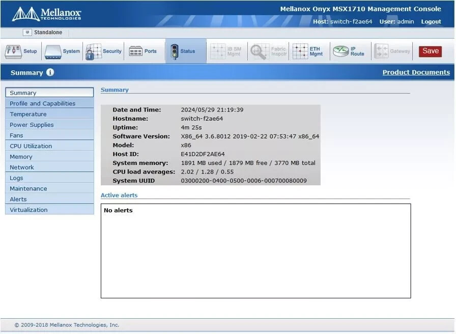 Коммутатор Mellanox MSX1710-BS2R2 — 36×QSFP+ 56GbE — фото 2