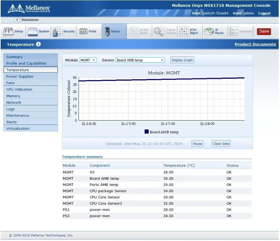 Коммутатор Mellanox MSX1710-BS2R2 — 36×QSFP+ 56GbE — фото 3