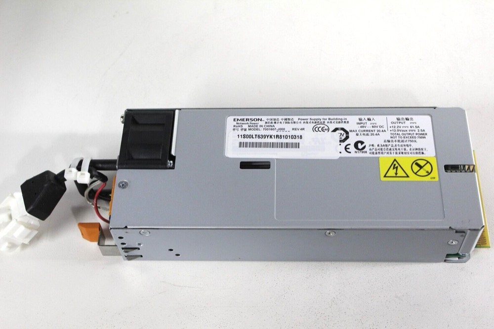 Блок питания 00LT639– IBM 750W 48V DC PSU x3550 M4, x3650 M4, x3630 DC W/ TEST PLUG — фото 1
